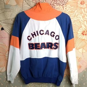 Vintage Chicago Bears Football Zip Pullover